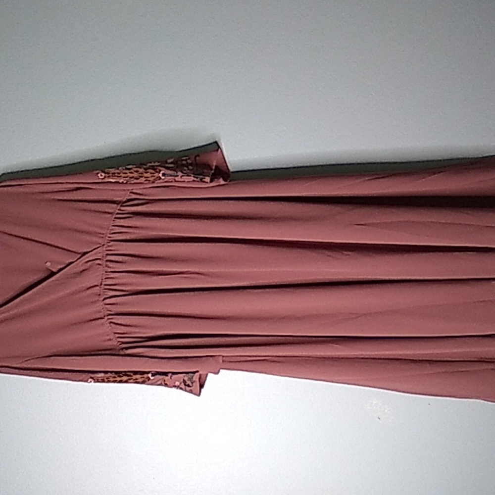 SHEIN dress Size Xl Pink Embroidered Flowers